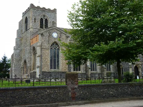 Attleborough church, near to Attleborough, Norfolk, Great Britain.
The Church of the Assumption of the Blessed Virgin Mary dates from the 9th century.